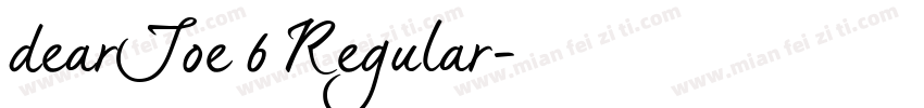dearJoe 6 Regular字体转换